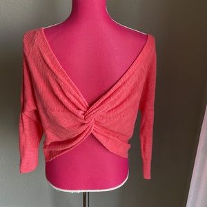 NWT Express Knit Open Back Sweater Top Small